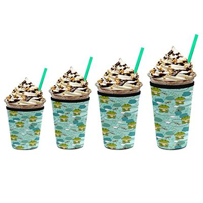 Iced Coffee Sleeve For Cold Coffee Cup - 3 Pack - Drink Sleeve For Ice  Coffee Cups Reusable Cup Sleeves For Cold Drinks - Neoprene Cup Sleeve  Coffee