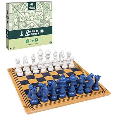 Gothink Wooden Chess Set Board Games Portable Folding Chessboard 15”x15”  Puzzle Game with 32 Solid Wood ajedrez Chess Piece for Adults and Kids  Travel
