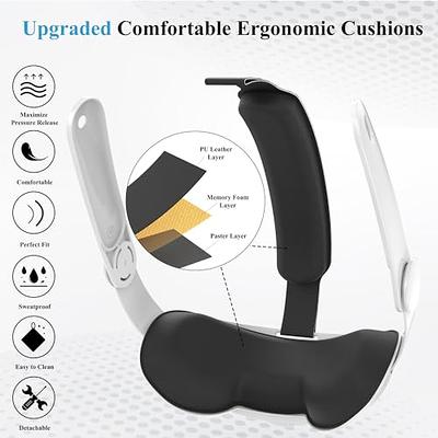 NEWENMO Adjustable Elite Strap for Oculus/Meta Quest 2 Enhanced Support and  Comfort,Upgraded for Quest 2 Head Strap Reduce Head Pressure,Protective