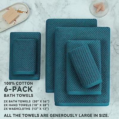 24PC Bath Towel Set (2 Sheets, 4 Bath, 6 Hand, 4 Fingertip & 8