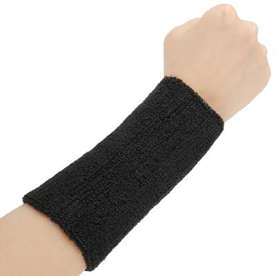 1PC Cotton Sport Sweatband Hand Band Moisture Wicking Terry Cloth Wristband  for Tennis, Basketball, Running, Gym, Working Out 