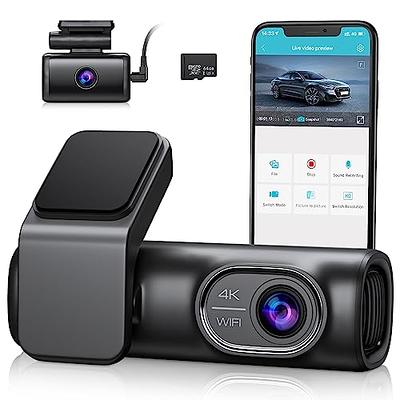 i05 | WOLFBOX Dash Cam Front and Rear, 4K Dash Cam with GPS WiFi UHD  2160P/1600P + 1080P