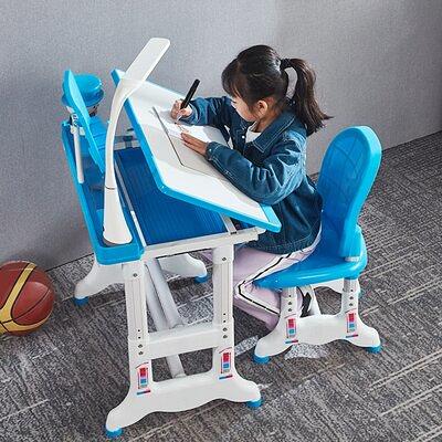 Educational Kids Height Adjustable Study Table & Chair Set