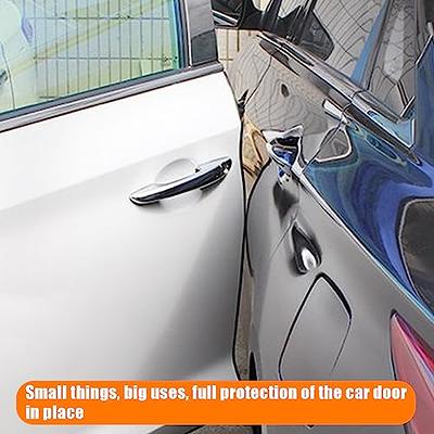 Universal Scratch-Resistant Rear Bumper Guard Car Door Edge Paint Film  Anti-scratch Wrap Sticker Mouldings Protector Transparent