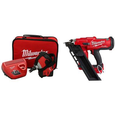 Milwaukee 2744-20 M18 Fuel Cordless 21 Degree Framing Nailer w/out Battery,  2 to 3-1/2