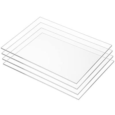 10pcs Clear Acrylic Sheet Transparent Plastic Board For Picture