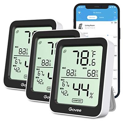DOQAUS Digital Hygrometer Indoor Thermometer 3 Pack, Room Thermometer with  5s Fast Refresh, Accurate Humidity Meter Temperature Sensor for Home