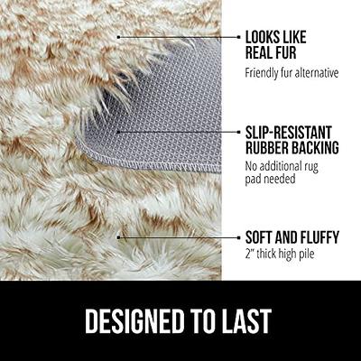 Gorilla Grip  Premium Faux Sheepskin Fur Nursery Rug