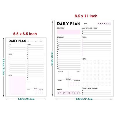 Bliss Collections Daily Planner, You've Got This, Undated Tear-Off Sheets  Notepad Includes Calendar, Organizer, Scheduler for Goals, Tasks, Ideas,  Notes and to Do Lists, 8.5x11 (50 Sheets) 