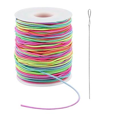 FIVEIZERO Colorful Elastic Bracelet String,1mm,1.2mm,1.5mm Elastic