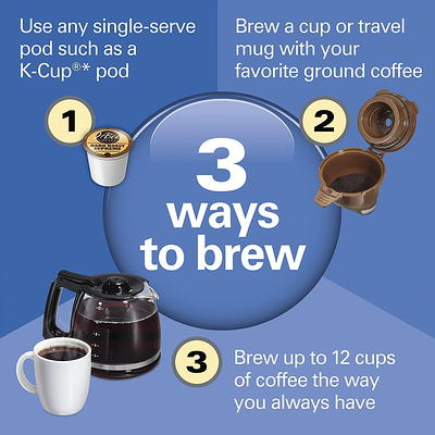 Hamilton Beach 49976 FlexBrew Trio 2-Way Single Serve Coffee Maker