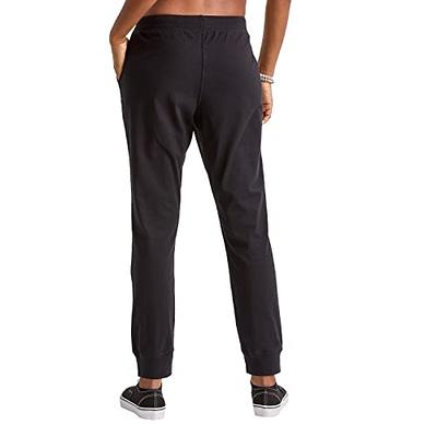 Hanes Womens Mid Rise Jogger Pant, Color: Black - JCPenney