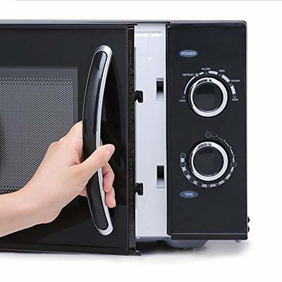 COMMERCIAL CHEF 1.6 Cubic Foot Microwave with 10 Power Levels, Small  Microwave with Pull Handle Child Safety Lock, 1100 Watt Microwave with  Digital