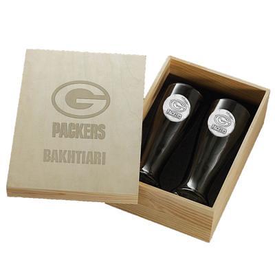 Green Bay Packers 2-Piece Stemless Wine Glass Set