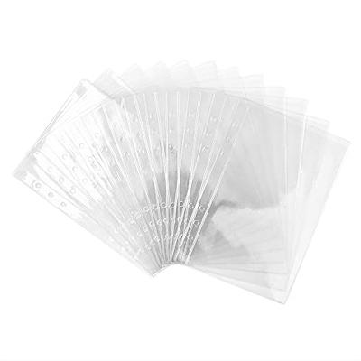 10 Clear Binder Pockets Binder Plastic Sleeves A6 A7