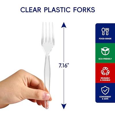 Stock Your Home (125-Count Plastic Knives, Disposable Silverware for  Dinner, Heavy Duty Utensils, Heavyweight Party Flatware, Bulk Cutlery in  Black