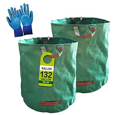 JOYDING 3 Pack Reusable Yard Waste Bags 32 Gal Trash Clippings