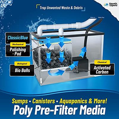 FilterFirst Aquarium Filter Pad Media Roll Crystal Clear Water, 12'' by  72'' x .75'' 