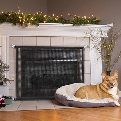 Mesh Fireplace Cover - Fireplace Cover Baby Proof to Prevent Baby and Pet, Size: 29 x 45