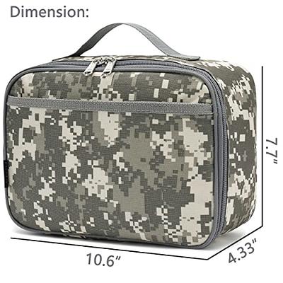 FlowFly Kids Lunch box Insulated Soft Bag Mini Cooler Back to School  Thermal Meal Tote Kit for Girls, Boys,Blue Camo