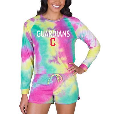 Boston College Eagles Concepts Sport Women's Velodrome Tie-Dye Long Sleeve Top & Shorts Set