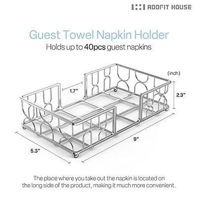 Black Wooden Napkin Holder Guest Towels Holder Flat Bathroom