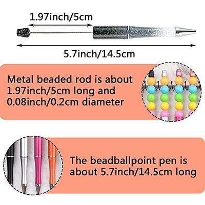 AUBEINSON 15 Pieces Plastic Beadable Pens for DIY Bead Ballpoint Pen  Assorted Bead Pen Shaft Black Ink Rollerball Pen with Extra Refillsor  (15pcs - 5color) - Yahoo Shopping