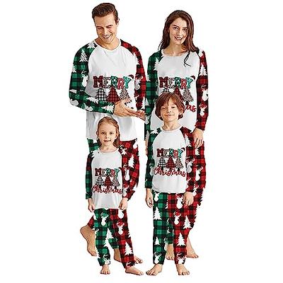 2023 Family Satin Christmas Pajamas Sets Solid Silk Xmas Pjs Matching Sets  Soft Sleepwear for Mens Womens Adults Kids