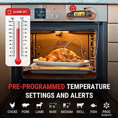 ThermoPro Digital Instant Read Meat Thermometer for Grilling Waterproof  Kitchen Food LCD Thermometer with Calibration & Backlight Smoker Oil Fry  Candy