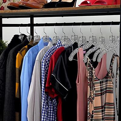  HOUSE DAY Black Velvet Hangers 60 Pack, Premium Clothes  Non-Slip Felt Hangers, Sturdy Heavy Duty Coat Durable Suit for Space  Saving, No Hanger Marks 360 Rotating : Home & Kitchen