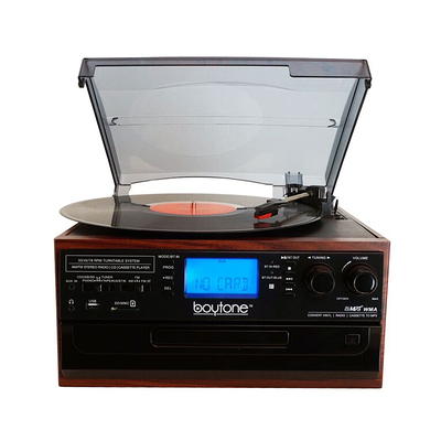 Boytone BT-28SPM, Bluetooth Classic Style Record Player Turntable