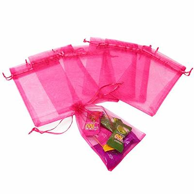 Dealglad 50Pcs Organza Bags 3x4 inch, Small Jewelry Bags Drawstring Mesh  Gift Bags Wedding Party Favor Christmas Candy Pouches (Hot Pink) - Yahoo  Shopping