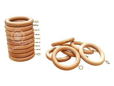 Handmade Wooden Curtain Ring,Wood Drapery Rings,Curtain Ring for  Door&Window Decor Easy Glide Curtain Rings:-Smooth,Durable&Stylish  Window(Inner Dia 1.75,Outer Dia 2.5 Inch) Oakwood (100) - Yahoo Shopping