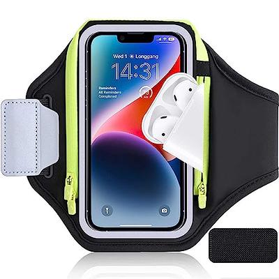 Topstache Large Leather Phone Holster,Flip Cell Phone Case with Belt Clip  for Samsung S23 S22,Large Phone Pouch for iPhone 14 13 Pro,Universal