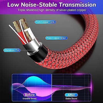 Guitar Cable 6.35mm Jack to Jack Mono Plug 6.3mm Electric Amp 1/4 Keyboard  lead