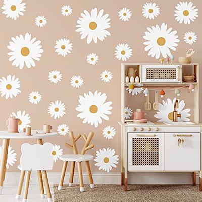 White Daisy Flower Stickers - Flower Sticker Pack 6 PC