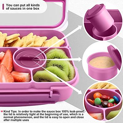 kinsho Bento Lunch Box for Kids Toddlers Boys, 5 Portion Sections Secure  Lid, Microwave Safe BPA Free Removable Tray, Pre-School Kid Daycare Lunches  Snack Container Ages 3 to 5, Blue Orange - Yahoo Shopping