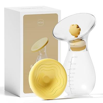 Breast Milk Catcher for Breastfeeding with Pumping Function︱4 oz Capacity  Milk Saver︱Breast Shells Milk Collector︱Kick-Proof, Soft, Light︱Hands-Free