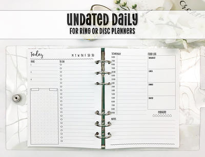 Printed Daily Schedule Planner Insert Pages For Your Planner in A5, Mm, A6,  Pm Agenda, Happy Planner, Filofax, Half Page - Yahoo Shopping