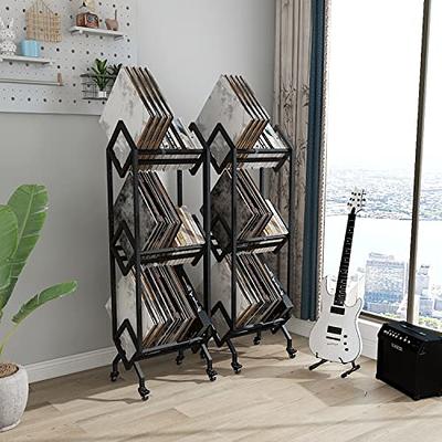 Metal 49.6'' H 3 Tier Vinyl Record Storage Rack 17 Stories