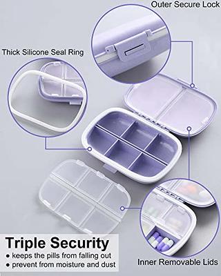 Skycase Pill Organizer, [2 Pack] Pill Cases, [Folding Design