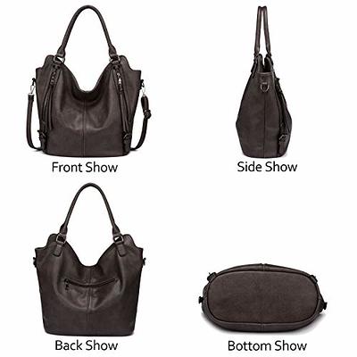 Women Tote Bag Handbags PU Leather Fashion Hobo Shoulder Bags with Adjustable Shoulder Strap