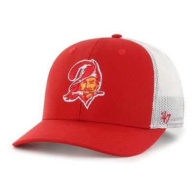 Men's New Era White/Red Tampa Bay Buccaneers Banger 9FIFTY Trucker Snapback Hat