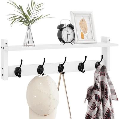 Woodbury Wall Shelf With Cubbies And Hooks Woodgrain - Riverridge Home :  Target