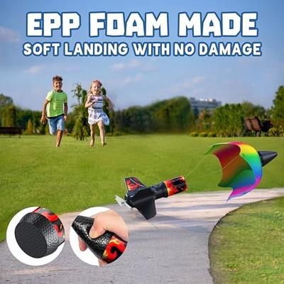 Fun Outdoor Play Toy Rocket Launcher for Kids with Foot Launch Pad