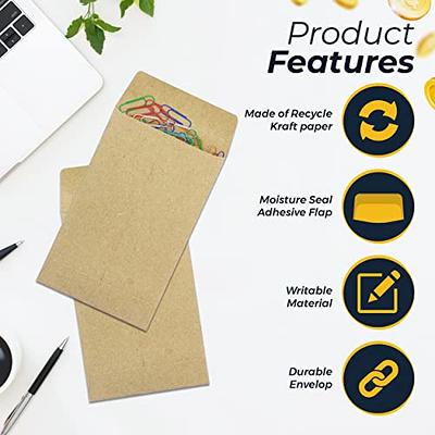 ValBox #1 Coin Envelopes 2.25x 3.5 Small Parts Envelope with Gummed Flap  for Home, Garden or Office Use, Brown Kraft Seed Envelopes 100 per Box -  Yahoo Shopping
