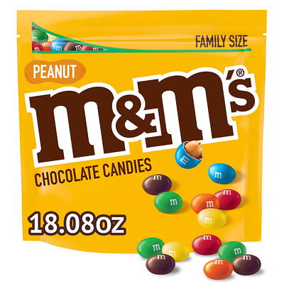 M&M's M&M'S Peanut Chocolate Candy Fun Size Pouch Pack, 3.74 oz 6 Pack