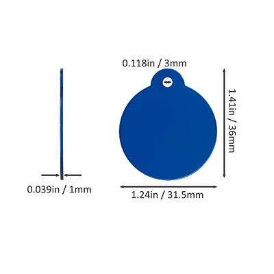 StayMax Round Aluminum Laser Engraving Blanks Tags Stamping Blanks 25 Pack  Diameter 1.24 Inch (Blue) - Yahoo Shopping