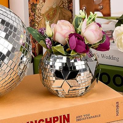 1 Set Mirrors Mosaic Tiles Disco Ball Mirror Crafts Self-Adhesive Stickers