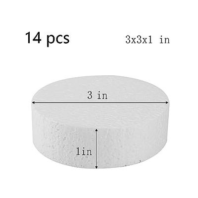 14pack Crafts Foam Circles, Polystyrene Round Foam Discs(8×8×1in) for DIY  Projects, Decorations, Modeling, Christmas Decoration.